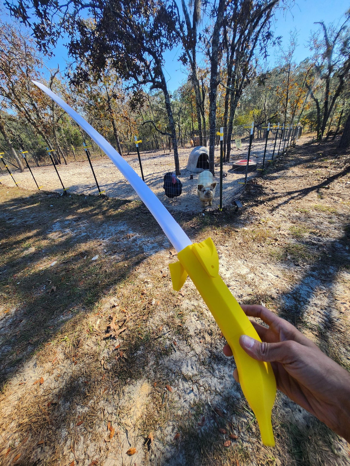 Banana Katana – Fun, Safe, and Extendable Plastic Sword (Small or Large/Glowing Option)