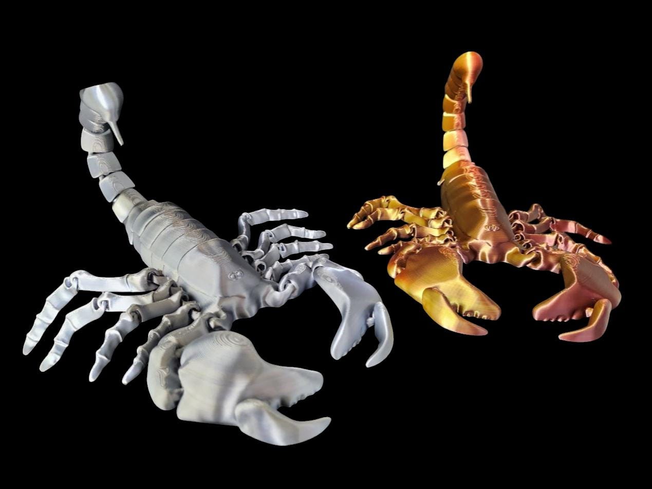 12-Inch Articulated Scorpion β Glows in Blue or Green!