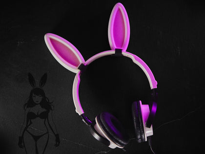Bunny Ear Headphone Attachments with Velcro Straps
