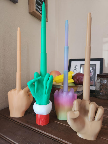 Collapsible Middle Finger Desk Toy – 13″ Gag Prop