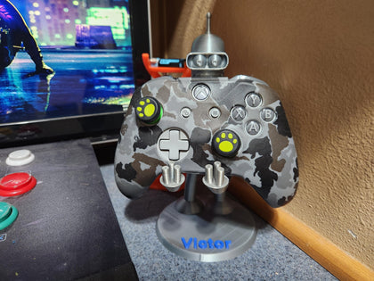 Bender-Inspired Controller Holder with Custom Nameplate