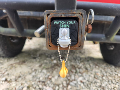 Mini Hitch Cover – Glow Text Gag for 2″ Receivers