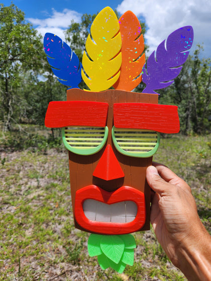 18″ Aku Aku-Inspired Guardian Mask – Wear or Display