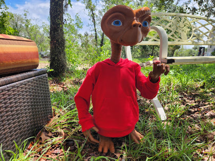 Life-Size E.T.-Style Alien DIY Kit with Red Hoodie
