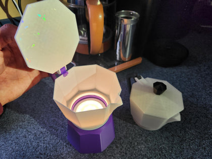 Moka Pot Desk Lamp – Custom Coffee LED Light