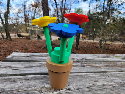 Giant Building Block Flower Bouquet (Set of 3)