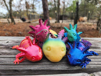 Axolotl Fidget Friend – 6″ or 9.5″ Glow Options