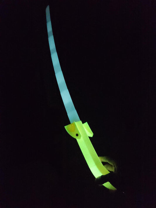 Banana Katana – Fun, Safe, and Extendable Plastic Sword (Small or Large/Glowing Option)